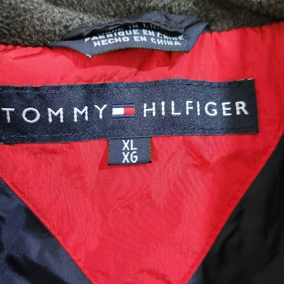 Tommy Hilfiger Down Puffer Vest Men's XL Red Pockets Toggle Waist Outdoor - Picture 4 of 14